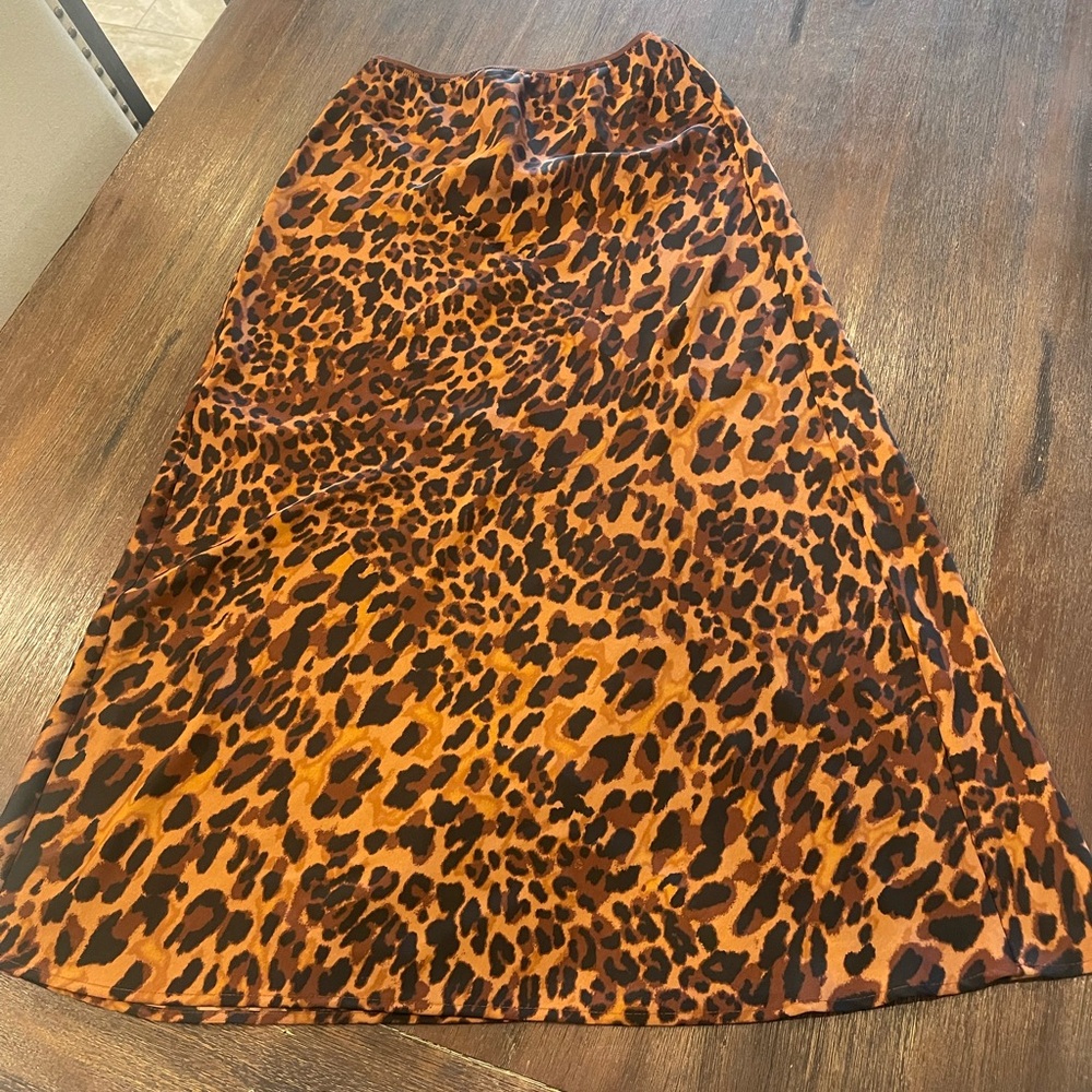 a new day Animal Print A-Line Skirt